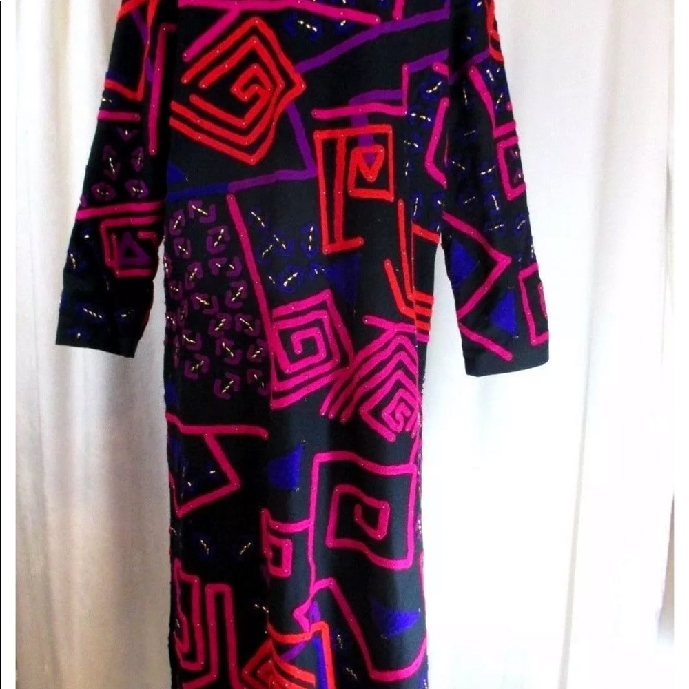 SOLD.   J A Resorts Duster Lagen Jacket Boho #E10 - Picture 6 of 8